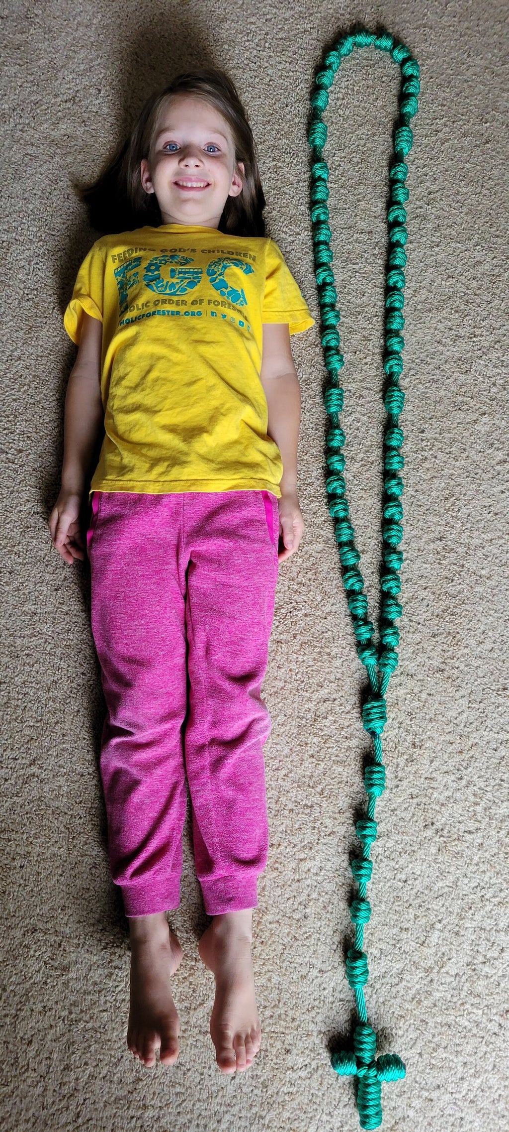 Giant Wall Rosary (Green)
