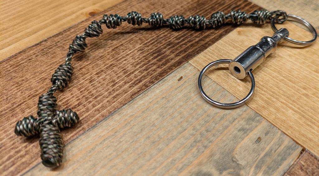 Cord-Knot Single Decade Pull-Apart Keychain