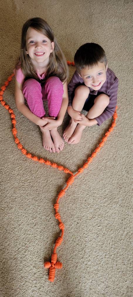 Giant Wall Rosary (Orange)