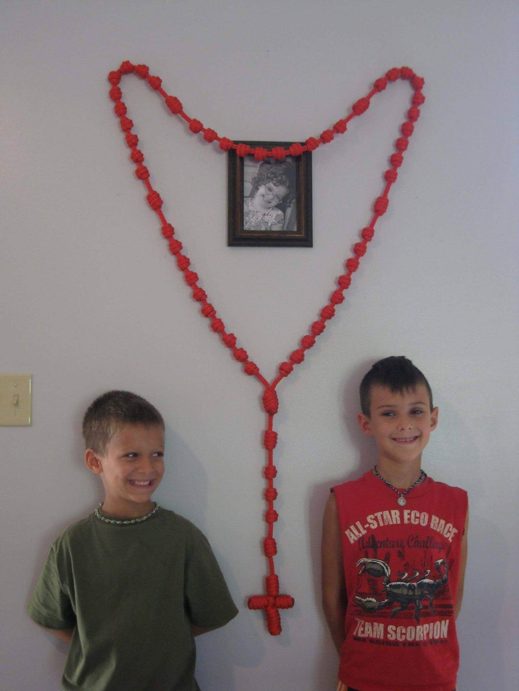 Giant Wall Rosary (Red)